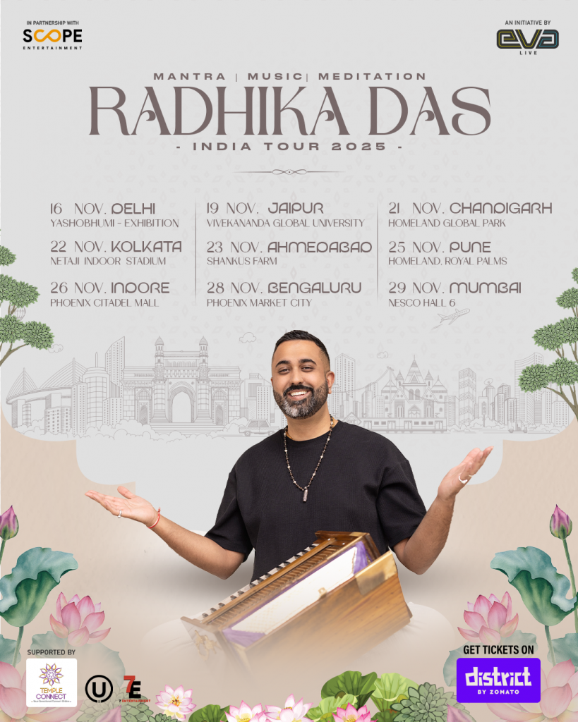 Temple Connect Partners with Radhika Das for India Tour 2025 1 Radhika Das - Temple Connect